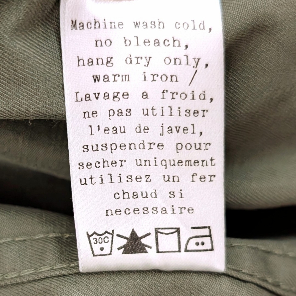 Rag & Bone Military Field Jacket Olive Green XXL Made in USA - Picture 9 of 9